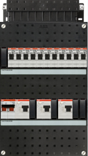 ABB groepenkast 1 fase met 11 groepen en montage